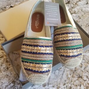 Espadrilles gold/multi